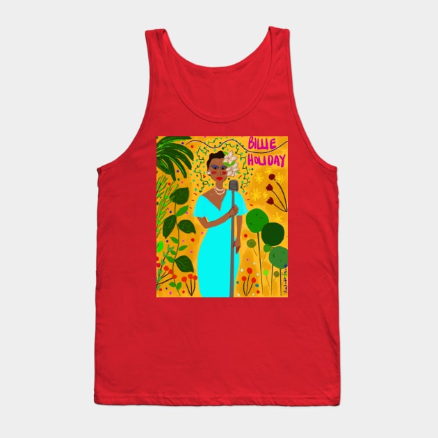 Women in Jazz series: Featuring Billie Holiday Tank Top by Vintagetrixie-